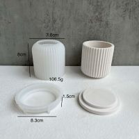 Pot Box Jewelry Candle Cup Flower Concrete Jar DIY Plaster Molds