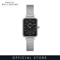 Daniel Wellington Quadro 20x26mm Pressed Studio Lumine Silver MOP - Watch for women - Womens watch - Fashion watch - DW Official - Authentic - Crystals