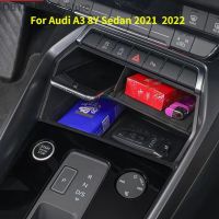 ✷㍿ Car Central Console Storage Glove Box Holder Tray Decoration For Audi A3 8Y Sportback Sedan LHD 2021 2022 Interior Accessories