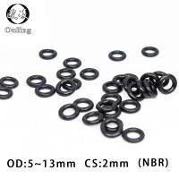 Lamberts 50PC/lot Rubber NBR O-Ring OD5/5.5/6/6.5/7/8/8.5/9/10/10.5/11/11.5/12/13x2mm O Gaskets Rings