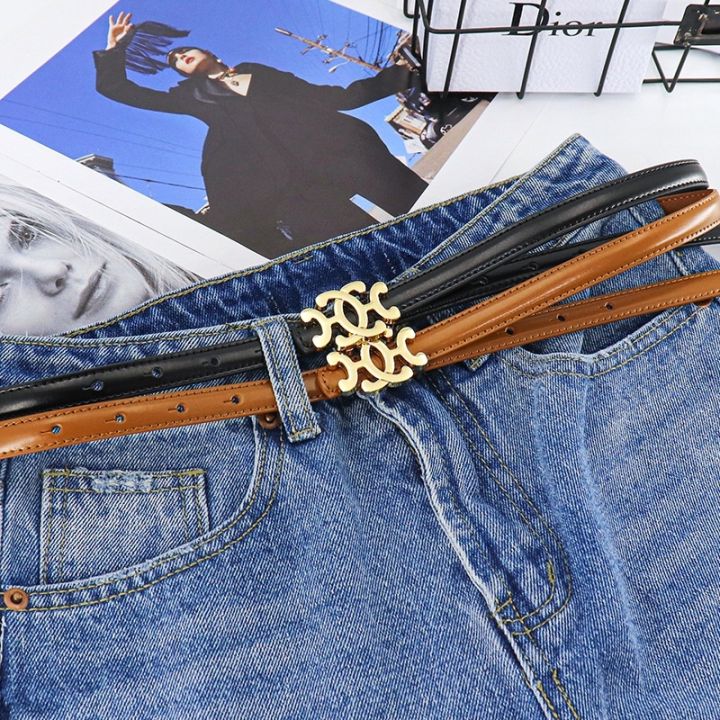 new-product-ladies-thin-belt-genuine-leather-skirt-matching-shorts