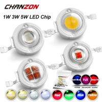 ชิป Led สีขาวนวล1W 3W 5W โทนสีหลอดไฟพลังงานสูงแสงสีฟ้าเขียวเหลืองเต็มสเปกตรัมแผ่นเรืองแสง Grow