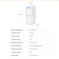 Staniot PIR Motion Sensor Smart Home เครื่องตรวจจับอินฟราเรดของมนุษย์เข้ากันได้433Mhz Wireless Security Alarm System ทำงานร่วมกับ Alexahot