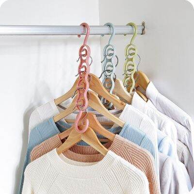 Multifunctional Windproof Clothes Hanger Drying Rack Clothes Layer Storage Racks Wardrobe Organizer Hangers