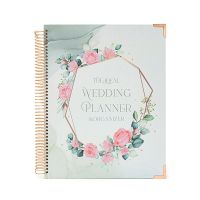 Wedding Planning Book Pink Cartoon Thick Coil Hardcover Binder Notebook A4 Complete Engagement Couple Love Witness Diary Note Books Pads