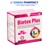 Viên uống Biotex Plus giảm rối loạn tiêu hóa, giảm tiêu chảy, táo bón, đầy bụng, khó tiêu - Hộp 100 viên