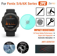 Zenia 2PCS HD เต็มหน้าจอขอบโค้งเต็มรูปแบบฟิล์มกันรอยสำหรับ Garmin Fenix 5/6/6X Pro Solar สมาร์ทนาฬิกากีฬา HD 9H Super Anti-ลายนิ้วมือฟิล์มฟิล์มป้องกันการระเบิดป้องกันฟิล์มป้องกันรอยขีดข่วนความปลอดภัยประสิทธิภาพการดูดซับอัตโนมัติ