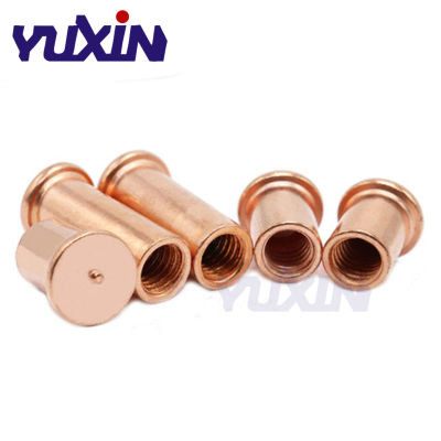 M3 M4 M5 M6*L Copper Plated Welding Stud Standoff Screws Soldering Pin PCB LED SMT Thread Connector Copper Stud Welding Screw