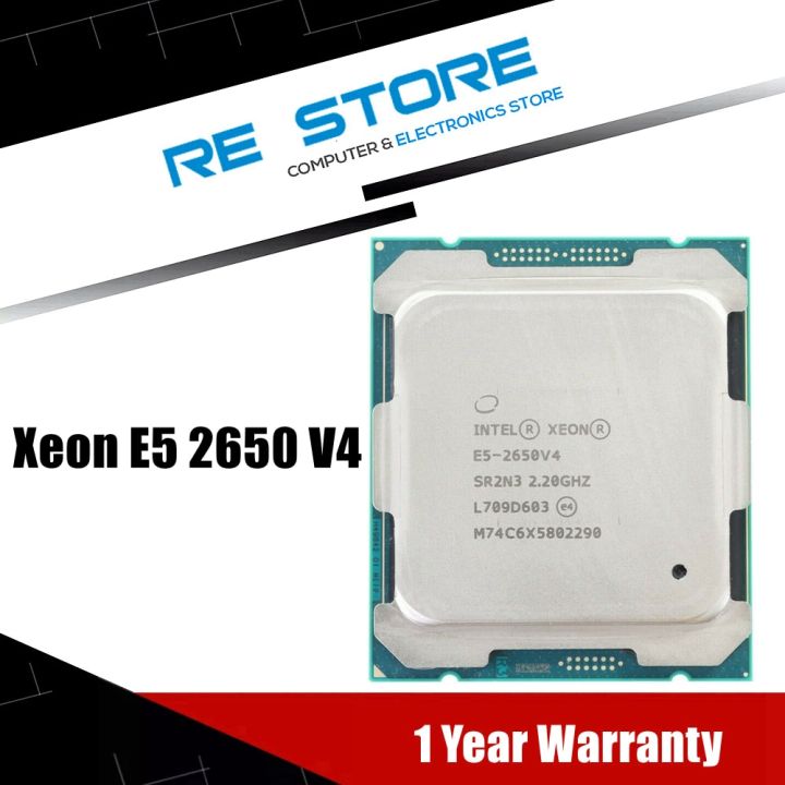 ZZOOI Used Intel Xeon E5 2650 V4 E5-2650V4 Processor SR2N3 2.2GHz