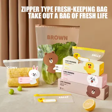 Kitchen Fresh Keeping Zip lock Bags Reusable Silicone Food Storage Bags for  Vegetable Fruits Snacks Bag 7pcs