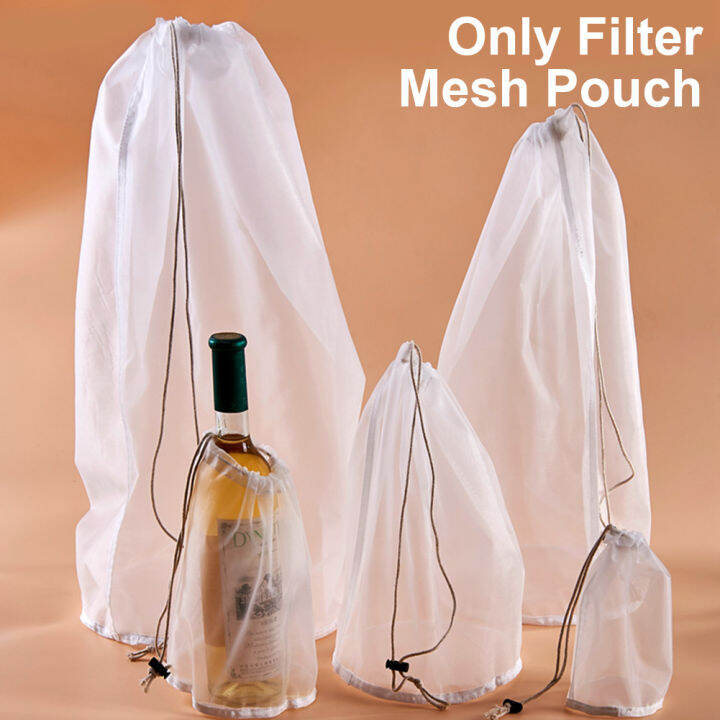 Fine Mesh Easy Clean Coffee Cider Nut Milk Nylon Cylindrical Reusable