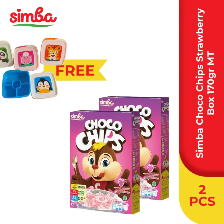 2 Simba Choco Chips Strawberry Box 170gr Lazada Indonesia