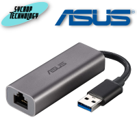 ASUS 2.5G Ethernet USB Adapter (USB-C2500) Wired LAN Network Connection for Mac OS, Linux, Windows, Backward Compatible on 2.5G, 1G, 100Mbps, Ideal for Gaming