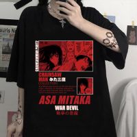 Japanese Anime Mitaka Asa Tshirt Chainsaw Man Part 2 Print Tshirt Tshirt Gift Cloth