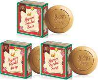 สบู่น้ำมันไม้จันทน์ Mysore Sandal soap 125gกรัม. ( 3 ก้อน ) ของใหม่ ของแท้