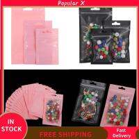 POPULAR X 20pcs/set พลาสติก ซิป มีรูแขวน Matte กันน้ำ ถุงบรรจุภัณฑ์ อลูมิเนียมฟอยล์ ถุงเก็บของ กระเป๋าใส่ซ้ำได้