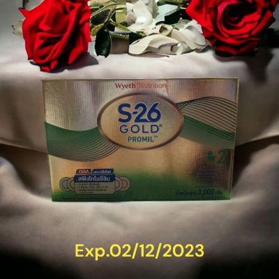 นมผงสูตร2 s26 Gold Promil ขนาด 3000g(600g×3 ซอง ) exp. เดือน 12 ปี 2023