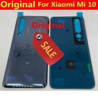 100% ฝาหลังปิดโทรศัพท์เดิมด้านหลังกระจกที่อยู่อาศัยเหมาะสำหรับ Xiaomi Mi 10 5กรัม Mi10ฝาเคสด้านหลังประตู M2001J2G การเปลี่ยน M2001J2I + เทป