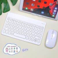 For IPad Cute Keyboard Mouse Wireless Bluetooth Keyboard For IPad Pro Air 4 Xiaomi Samsung Huawei Tablet Android IOS Windows