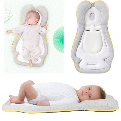 Baby Crib Bed Nest Newborn Stereotypes Pillow Travel Portable Infant Cradle Cot Sleeping Positioning Pad 0-12 Months