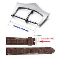 “：{ Watch Band Metal Buckle 12 14 16 18 20Mm Leather Silicone Nylon Strap Solid Triangle Buttons Silver Stainless Steel Polish Clasp