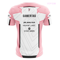 High-performance HOT Game Pink 2023 E-sports Jersey, Csgo L-o-l 3d Printed Round-neck T-shirt, Oversized for Boys to Adults Size：S-5XL