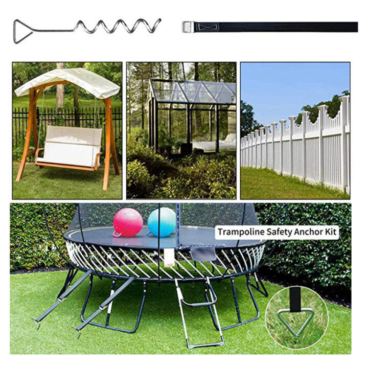 Trampoline Ground Anchor Trampoline Complete Set Of Trampoline Spiral Ground Anchor, Spiral
