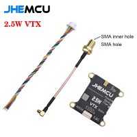 JHEMCU 2.5W VTX 5.8G 40CH มีไมโครโฟนในตัวเครื่องส่ง FPV ระบายความร้อน30X30mm 2-6S สำหรับเครื่องบิน RC FPV ระยะไกล