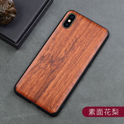 Elewood Real Wood Phone Protective Cases For iPhone X Xr Xs SE  Max Shockproof Wooden Cover 3D Carving Thin Accessories Hull