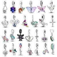 【HOT】﹉ QWC New 925 silver deer pandora Original octopu charms for Jewelry Making bracelet