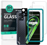 Realme 9 5G  by Ibywind ฟิล์มกระจกกันรอย[2 ชิ้น] มีฟิล์มกันรอยกันรอยเลนส์กล้อง,ฟิล์มกันรอยคาร์บอนไฟเบอร์ด้านหลังและชุดติดตั้งง่าย