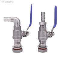 ✲✲☇ 6 8 10 12 14 15 16 19 20mm Hose Barb 1/2 BSP 304 Stainless Steel Bulkhead Ball Valve Tap Faucet Switch Water Tank Beer Keg RO