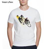 Vintage Bicycle Graphic T-Shirt Fashion Men Short Sleeve Cycle Bicycle Race Print Casual Hip Hop Unisex Streetwear Top Tee