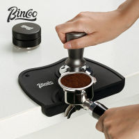 Bincoo แผ่นตาข่ายรีดผ้าผงกาแฟเครื่องชงกาแฟแท่งซิลิโคนกันลื่นที่จับสำหรับกาแฟอิตาเลี่ยนอุปกรณ์ผ้าผงค้อนผง