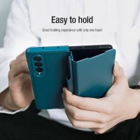 NILLKIN เคสโทรศัพท์มือถือหนัง ฝาพับ พร้อมช่องใส่ปากกาสไตลัส สําหรับ Samsung Galaxy Z Fold3 5G Z Fold 3 W22 5GTH