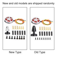 มอเตอร์ไร้แปรงถ่านสำหรับลูกปืนคู่ฝาครอบกลวงเส้นหนาหลายแกนกันน้ำ750KV โลหะกลางแจ้งมอเตอร์แปรง RC สำหรับรถ RC รถบรรทุกรถ