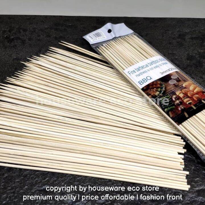 Natural BBQ Bamboo Skewers for BBQ, Kebab, Grilling, Kitchen use
