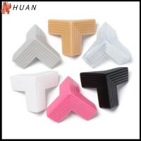 HUAN 4PCS ที่รัก โต๊ะ ความปลอดภัยของเด็ก ยามเข้ามุม ตัวป้องกันมุมโต๊ะ แถบป้องกันการชนกัน การป้องกันขอบ