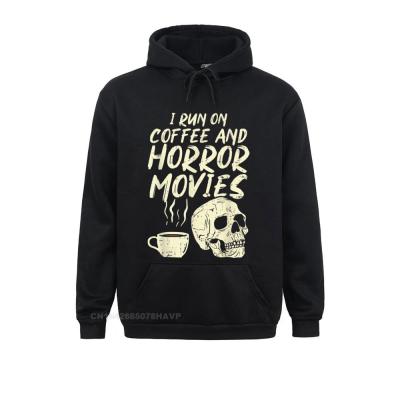 I Run Coffee Horror Movies Skull Skeleton Halloween Hoodie Sweatshirts Oversized Anime Sweater Male Hoodies Hoods VALENTINE DAY Size XS-4XL