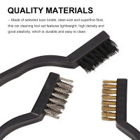 15Pcs Bristle Car Cleaner Brush Set Including Waxed Detail Brush Gap Brush Wire Brush Air Outlet Brush Hub Brush Car Wash