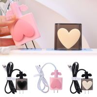 Charger Protector Case Cable Organiser for iPhone 14 13 12 11 Plus Pro Max 18W 20W Heart Type C Data Cable Cord Winder Kit