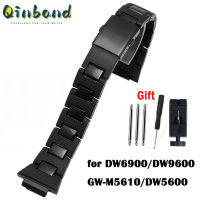 พลาสติก16มม.Qinband นาฬิกาสำหรับ Casio DW-6900 DW9600 DW5600 DW5610 G5600E GW-M5610ผู้ชายนาฬิกาสายคล้องคอ Band น้ำหนัก