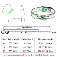 【NUOMA】Dog Collar Custom Personalized with Engraved Name ID Tag for Dogs