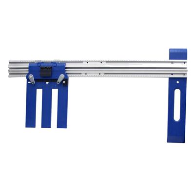 1Set Circular Saw Edge Guide Blue&amp;Silver Position Cutting Wood Board Tool with Scale Wood Cutting Positioning Tool