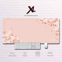 XL แผ่นรองเมาส์แบบกำหนดเอง Cherry Blossoms แผ่นรองเมาส์สำหรับเล่นเกม - แผ่นรองเมาส์ยาวสำหรับเกมสำนักงานขนาดใหญ่