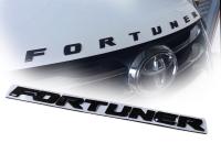 แผ่นป้าย logo fortuner โลโก้ ฟอจูนเนอร์ ติดฝากระโปรงหน้า *** สีดำเงา*ราคาดีที่สุด จบในที่เดียว ** จบในร้านเดียว**จัดส่งไว