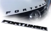 แผ่นป้าย logo fortuner โลโก้ ฟอจูนเนอร์ ติดฝากระโปรงหน้า *** สีดำเงา****ราคาดีที่สุด จบในที่เดียว * **ส่งเร้วทันใจ**