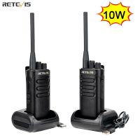 Retevis 10W Walkie Talkie,วิทยุสื่อสารสองทางแบบพกพา RB85ได้ไกล PTT Walkie-Talkies AI ตัดเสียงรบกวนล่าสัตว์ KTV โรงงานโรงแรม