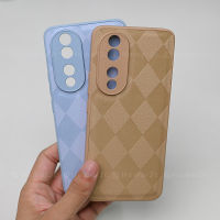 สำหรับ Honor 90 70 5G เคสเพชรหนังลายนูนแข็งเคสครอบโทรศัพท์