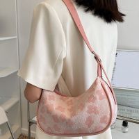 Fashion Flower Print Cross Body Bag Simple Design Large Capacity Student Backpack Street Casual Handbag